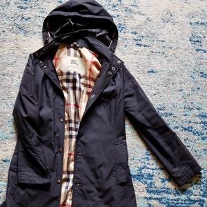 Burberry raincoat good condition black [100% polyester]